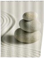 WENKO Duschvorhang Mod. Sand and Stone, 180 x 200 cm waschbar 20968100