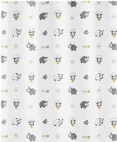 Kleine Wolke Duschvorhang "Sheep" Breite 180 cm