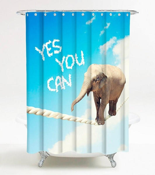 Sanilo Duschvorhang Yes You Can blau 180 x 200 (D692705)