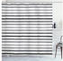 Abakuhaus Duschvorhang Moderner Digitaldruck mit 12 Haken auf Stoff 175 x 180 Gestreift Grau und Weiß Grunge