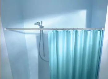 Kleine Wolke Duschvorhangstange Weiß 125-220 cm (362100000)