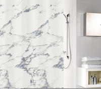 Kleine Wolke Duschvorhang "Marble" Breite 180 cm 1 Stk. tlg. mit Beschwerungsband