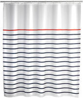 WENKO Duschvorhang Mod. Marine White, 180 x 200 cm waschbar 20964100
