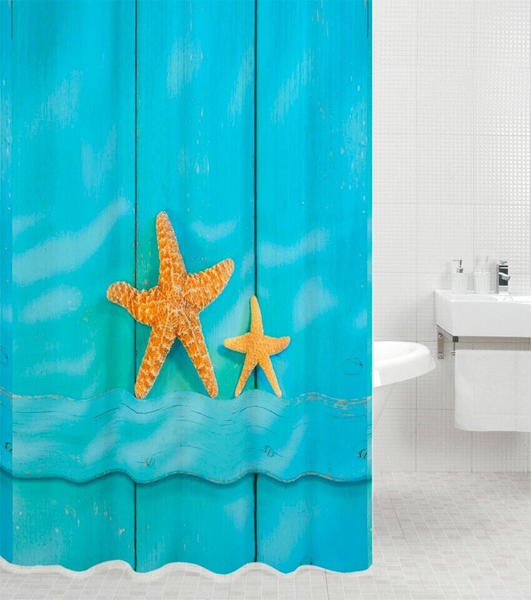 Sanilo Duschvorhang Starfish blau 180 x 180 (D497503)