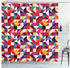 Abakuhaus Duschvorhang Moderner Digitaldruck mit 12 Haken auf Stoff 175 x 180 Geometrisch Bauhaus-Art-Muster