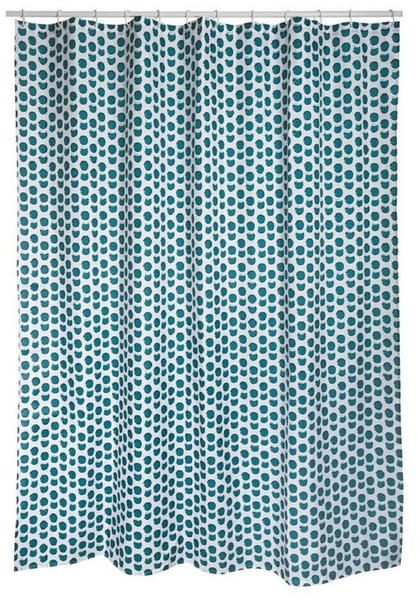 Spirella Deep Forrest Textil 180x200cm weiß/blau/grün