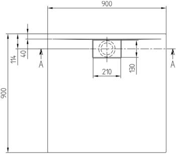 Villeroy & Boch Architectura 900 x 900 mm (UDA9090ARA148V-01)