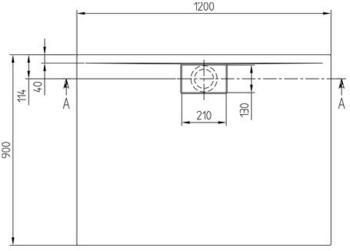 Villeroy & Boch Architectura 1200 x 900 mm (UDA1290ARA248GV-01)