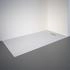 Schulte DWM-Tec mit Steinstruktur 80x160 cm Kunststoff mattweiß