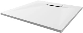 Breuer LiteLine 80x80 cm Mineralguss weiß