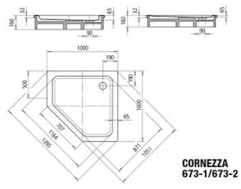 Kaldewei Cornezza 100 x 100 cm bahamabeige mit Antislip (459330003030)