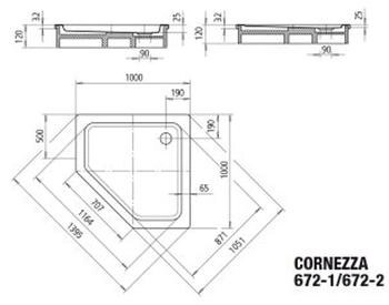 Kaldewei Cornezza 100 x 100 cm schwarz matt (459248043676)
