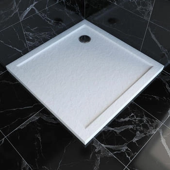 baliv DW-90.110E Acryl in Steinoptik 90x90 cm weiß