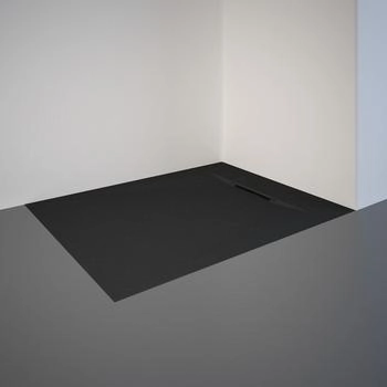 Schulte DWM-Tec mit Steinstruktur 80x100 cm Kunststoff anthrazit