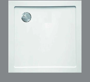 Sanotechnik SMC Brausetasse quadratisch 80x80x3,5 cm weiß
