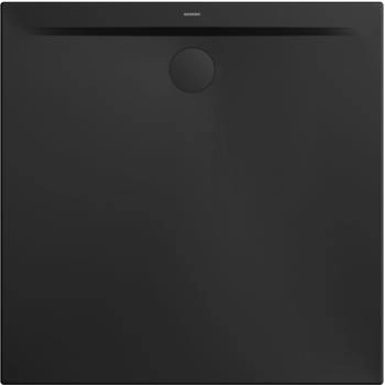 Kaldewei Superplan Zero 80 x 80 cm ohne Perl-Effekt schwarz matt (351647980676)