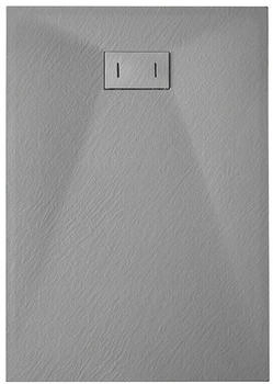 Laneri SRL SMC stone effect shower tray (90 x 180 cm) with drain outlet - grey