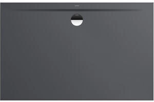Kaldewei Superplan Zero 1566-5 1300 x 800 x 20 mm mit Wannenträger extraflach cool grey 80 (356647982666)