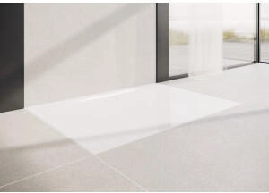 Kaldewei Superplan Zero 1522-5 900 x 800 x 20 mm mit Wannenträger extraflach weiß matt (352247980711)