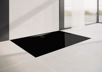 Kaldewei Superplan Zero 1618-5 1800 x 1000 x 20 mm mit Wannenträger extraflach schwarz (364847983701)