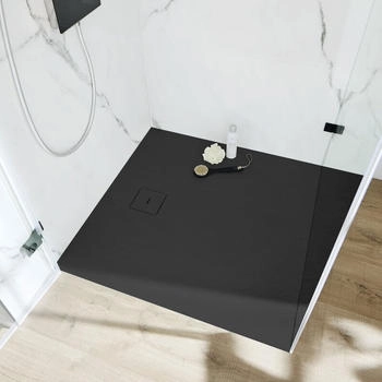 HSK Marble-Polymer Quadrat-Duschwanne Anthrazit (5825010-57)