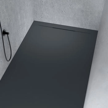 Riho Isola Rechteck-Duschwanne 120 x 100 cm Anthrazit Matt (D007025080)
