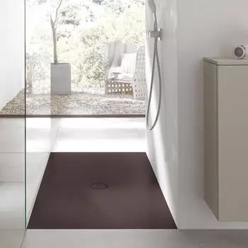 Bette Floor Rechteck-Duschwanne Modell 5989 mit Wannentr&auml;ger 170 x 80 cm slate (5989-402PLUS,T1)