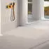 Bette BetteAir Duschfliese mit Minimum-Träger 900x900mm Beige matt (7350-422T2)