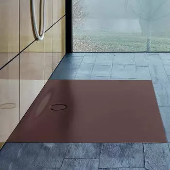 Bette Floor Side Rechteck-Duschwanne Modell 3394 mit Wannentr&auml;ger 140 x 120 cm ebano (3394-434PLUS,T1)