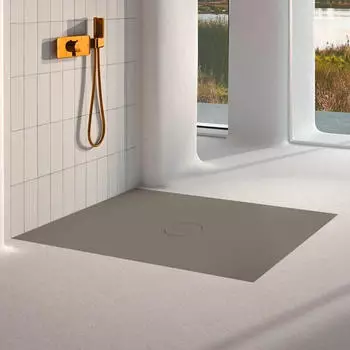 Bette Air Rechteck-Duschwanne superflach 900x900mm Hazel (7350-417PLUS,T2)
