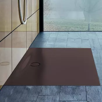 Bette Floor Side Rechteck-Duschwanne Modell 3383 mit Wannentr&auml;ger 120 x 100 cm slate (3383-402PLUS,T1)
