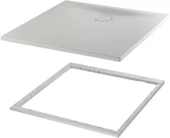 Bette Floor Side Rechteck-Duschwanne Modell 3390 mit Wannentr&auml;ger 160 x 90 cm stone (3390-416PLUS,T1)