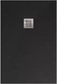 STANO Sierra 100x140cm schwarz Ablaufschutz Chrom