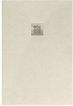STANO Sierra 100x120cm beige Ablaufschutz Chrom