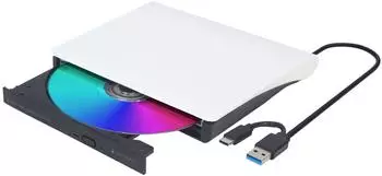Gembird DVD-USB-031-BW DVD&plusmn;RW Laufwerk USB Type-C schwarz (DVD-USB-031-BW)