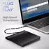 xlyne Externer DVD-Brenner USB-A/USB-C, schwarz (570501)