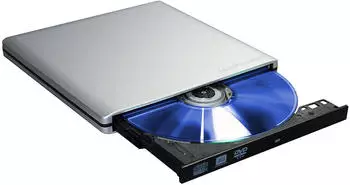 techPulse120 DVDRW Aluminium Silber