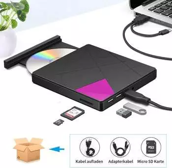 Cocopa Externes CD-/DVD-Laufwerk