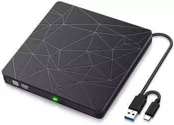 Sawake Externes CD-/DVD-Laufwerk