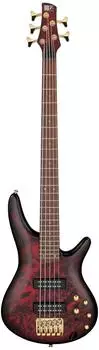 Ibanez SR305EDX 5-saitiger E-Bass, Wine Red Frozen Matte (SR305EDX-WZM)