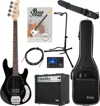 Rocktile MB-4 BK E-Bass 4-Saiter schwarz Set (00070909)