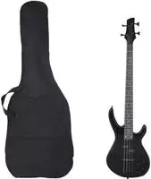 vidaXL E-Bass f&uuml;r Anf&auml;nger mit Tasche Schwarz 4/4 46