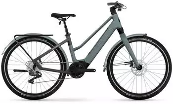 Winora iRide Pure X10 MID i400Wh - 27,5" Damen City E-Bike (2024) Mid nile blue matt / black matt