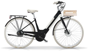 MBM Elektro-Citybike PRIMAVERA, schwarz-creme
