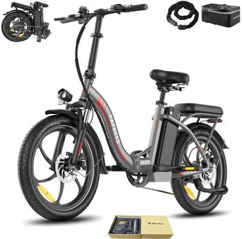 Fafrees E-Bike 20 Zoll 36 V 20 Ah 720 Wh 7 Gang, Grau