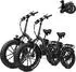 LINGDA Elektro Klapprad 20 Zoll 48 V 18 Ah Fat Tire schwarz