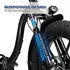 LINGDA Elektro Klapprad 20 Zoll 48 V 18 Ah Fat Tire schwarz