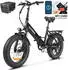SMART AI Elektro Klapprad 20 Zoll 48 V 13 Ah Fat Tire