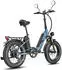 SMART AI Elektro Klapprad 20 Zoll 48 V 12 Ah Dual Akku blau