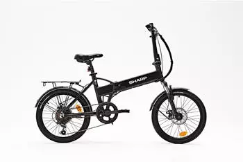 Sharp Elektro Klapprad 20 Zoll 36 V 7,5 Ah silber
